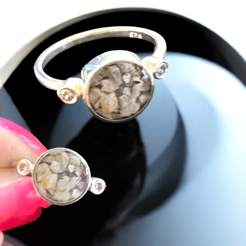 Forglem Mig Ej ring - Sølvm/zirkonia