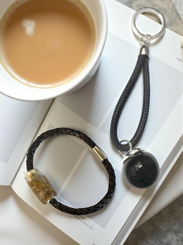 Armbånd med aflang perle, velegnet til herre