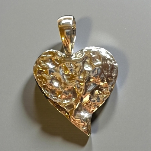 Hjerte vedhæng rustik