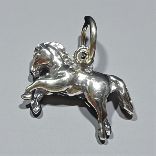 Halskæde med lille hest 925 sølv