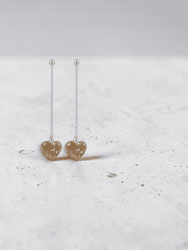 Earrings with Ashes or Fur