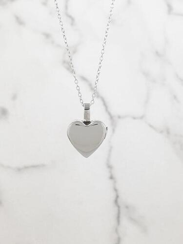 Hjerte urnevedhæng i 925 sølv du selv kan fylde med minder Forgyldt med 21 karat guld