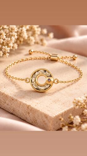 Armband mit Anhänger, der Asche enthalten kann