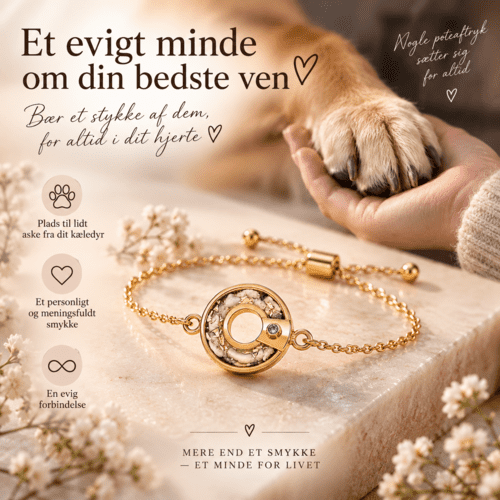 Armband mit Anhänger, der Asche enthalten kann