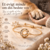 Armband mit Anhänger, der Asche enthalten kann