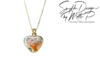 Forget Me Not jewelery heart - Gold plated