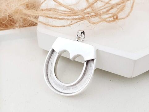 doppelt Vergissmeinnicht Halskette