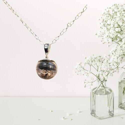 Combi of love/Forget me not jewelry - silver