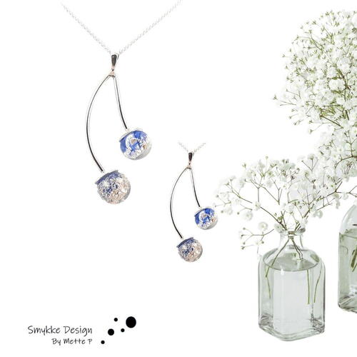 dubbelt Forget Me Not-halsband